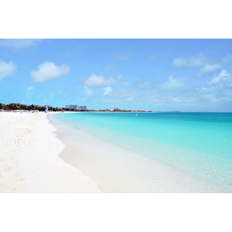 Grace Bay Beach by AnthonyRosenberg - No Frame Art Prints on Canvas, 61cm H x 91cm W