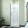 Flex 32" W x 32" D x 78" H Semi-Frameless Square Tub Enclosure with Fixed Panel and Base Included