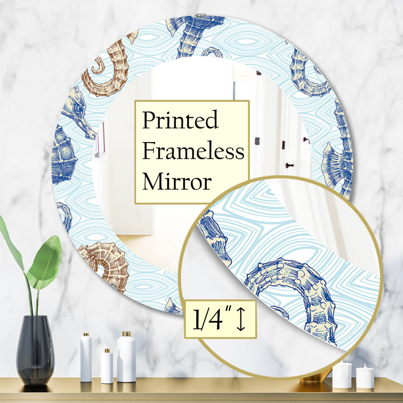Costal Creatures 17 - Miroir traditionnel, H 31,5 po x l po