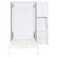 Lit escamotable mural rotatif avec bibliothèque, armoire supérieure, bureau extensible et rangement latéral-475522370