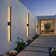 Matte Black Linear LED Outdoor Wall Light