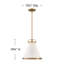 Luminaire suspendu conique à 1 lumière Coco-38031840-38031841