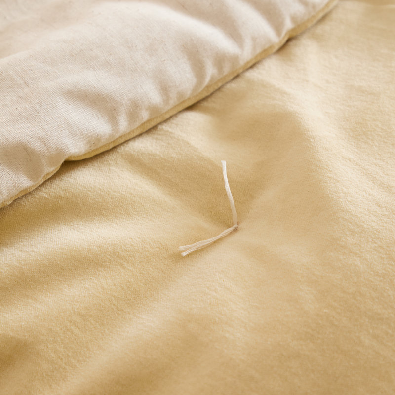 Edie Cotton Solid Colour Bedspread, Yellow