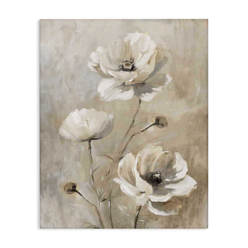 «Neutral Country Flora», art mural sur toile par Nina Blue, H 40 po x l 30 po
