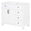 Meuble-lavabo blanc moderne 36 po avec lavabo intégré | Idée de cadeau