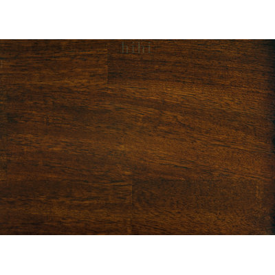 Banc classique en bois au fini cerisier avec assise rembourrée en similicuir pour des repas élégants et un confort optimal