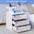 Britini Manufactured Wood Nightstand with Wireless Charging Station, LED Lights and 3 Drawers-1744451354