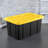 Sterilite 17 Gallon Industrial Stackable Storage Tote Lidded Containers, 12 Pack