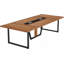 Grande table de conférence, table de réunion de bureau moderne avec pieds en métal