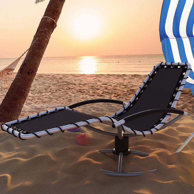 Chaise longue inclinable pour la piscine extérieure