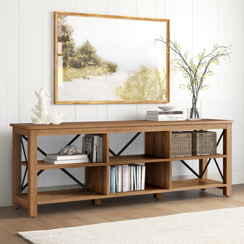 Persephone 68'' Media Console, Golden Brown
