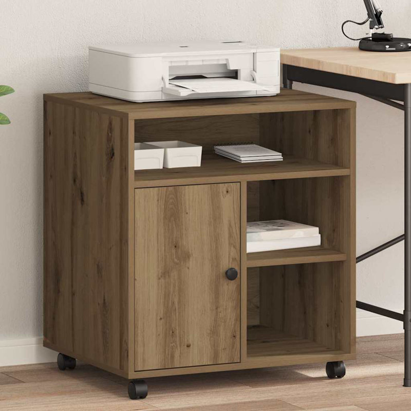 67cm H x 60cm W Printer Stand, Artisan Oak
