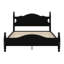 Structure de lit plateforme en bois, lit plateforme de style rétro avec support en lattes de bois-696210965