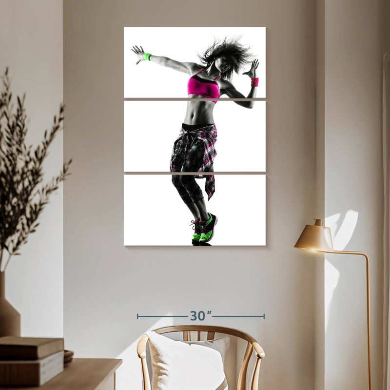 Zumba Dancer, 65" H x 42" W