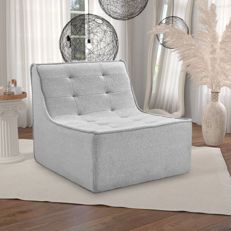 Fauteuil à billes 32 po, Ourson gris
