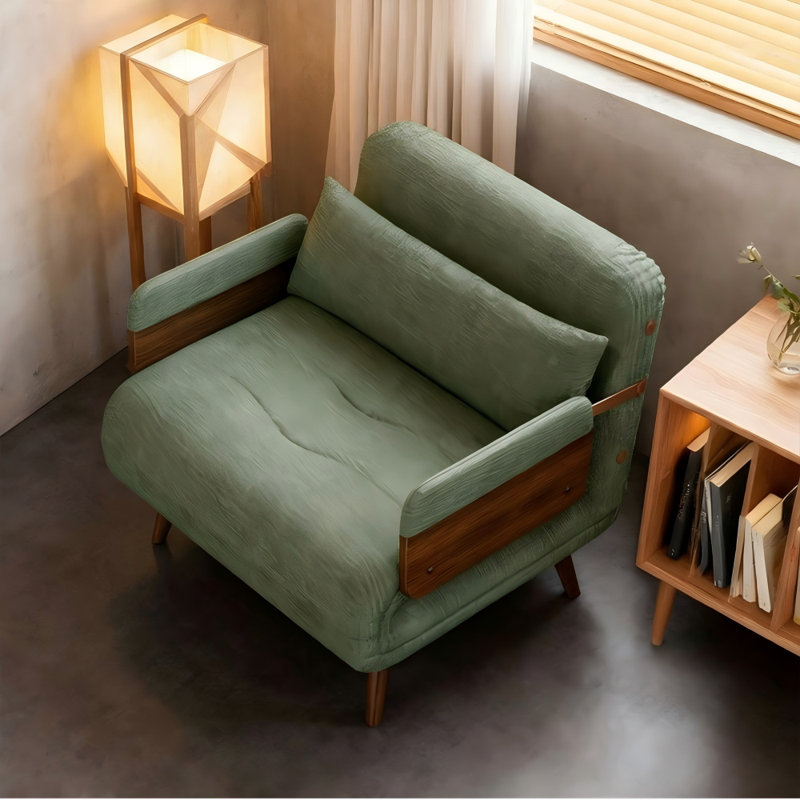 Multifunctional Convertible Sofa Bed, Single Recliner Chair with Adjustable Back & Armrests, Space-Saving Foldable Bed for Studio Flats, Lounge, Study,Fast Dispatch From UK Warehouse — 2 Working Days Deliver within 2-4 working days.