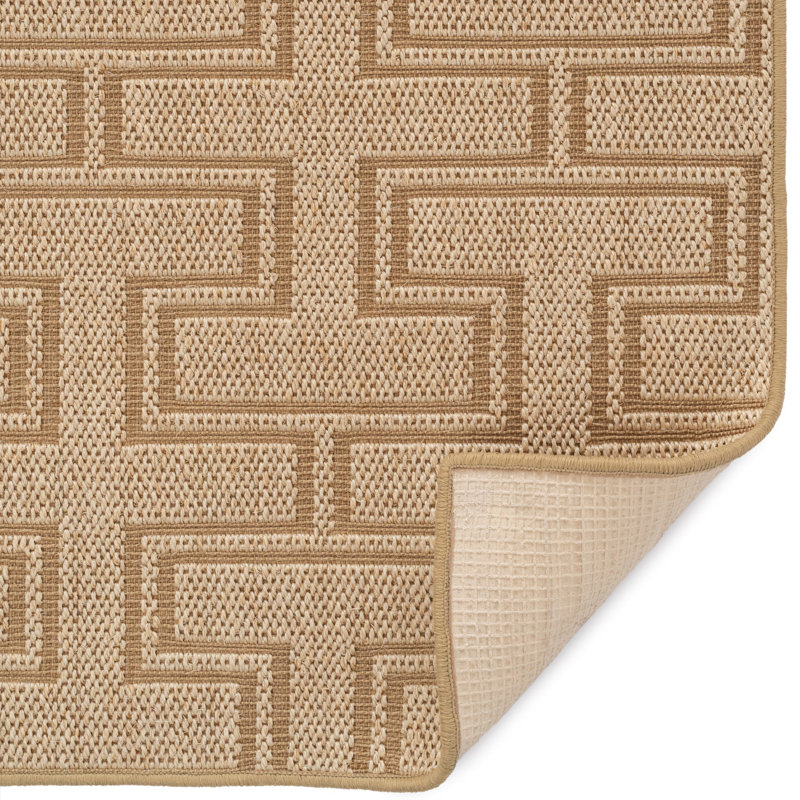 Jute/Sisal Geometric Indoor Rug, Rectangle 3' x 5'