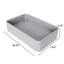 Lavabo de salle de bain rectangulaire moderne en béton gris 20,5 pouces, pour la salle de bain