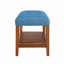 Banc rembourré en tissu avec rangement ouvert-978239306