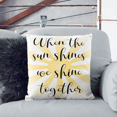 When the Sun Shines Scatter Cushion