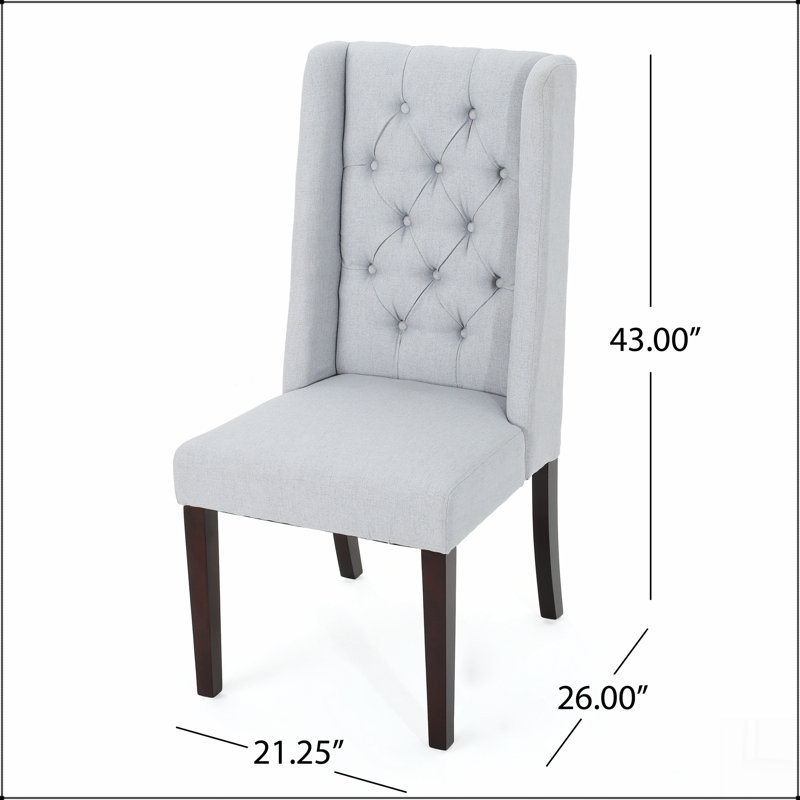 Chaise de salle à manger, Gris clair