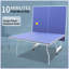 Ensemble de table de ping-pong pliable et portatif de 9 pieds de taille moyenne pour jeux de société avec filet, 2 raquettes de tennis de table et 3 balles