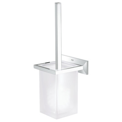 Brilliant Allure 16,57 po H Brosse de toilette murale et support