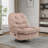 41.28" W Upholstered Swivel Recliner Glider Chair With Phone Holder-702610802