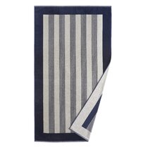 Peacock Alley Liam Essential Bath Towel in Navy Dark Blue | Hand | 100% Extra-Long Staple Cotton