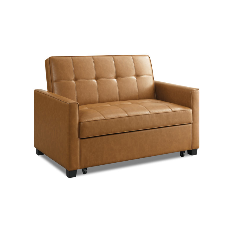 Hatay 2 Seater Faux Leather Sofa Bed