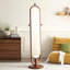 Miroir ovale en bois massif