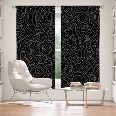 Ensemble de rideaux en polyester 2 pièces