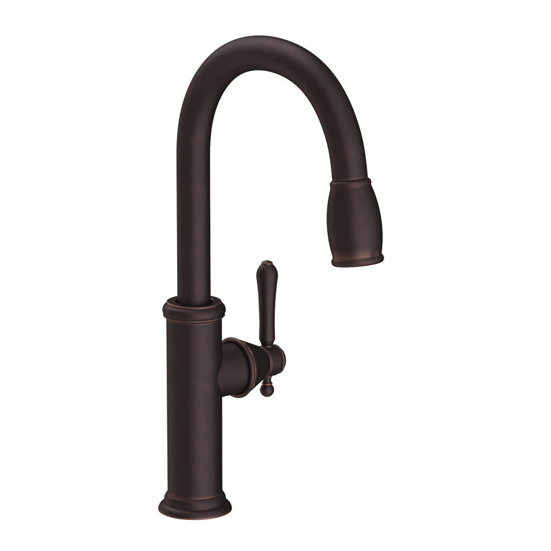 Chesterfield Pull Down Single Handle Kitchen Faucet, Venetian Bronze