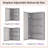 Husai Recessed or Surface Mount Aluminum Frameless Medicine Cabinet With Mirrored Door and Adjustable Shelves-416527324-411171021