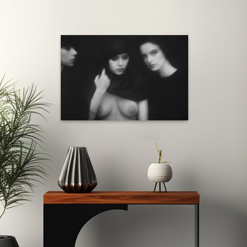 Art contemporain, art mural contemporain, H 16 po x l 24 po