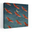 «Crimson Flight Nights», art abstrait rétro contemporain, paysage naturel-552413391