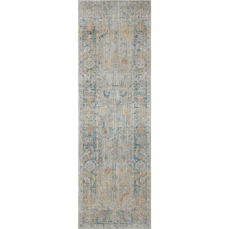 Magnolia Home By Joanna Gaines X Loloi Millie Slate Area Rug, Runner 2'7" x 14'