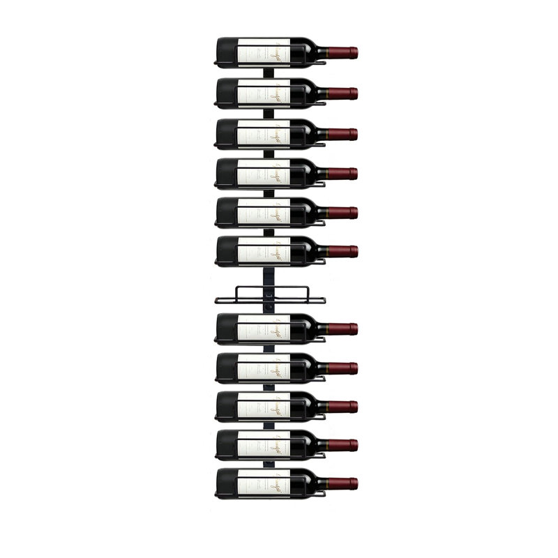 Iron Wine Bottle Rack in Black
