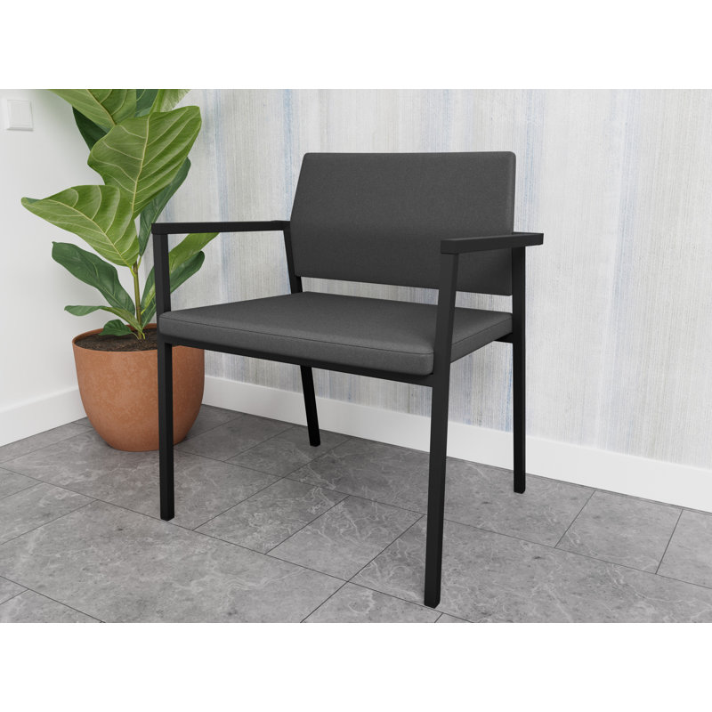 Fauteuil de réception Avon Rx, Noir, Vinyle carbone Silvertex