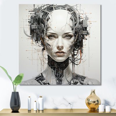 Robotic Minimalisme Portrait I - Robots, reproduction d'art mural