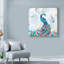 « confettis peacock i », reproduction de peinture à l’acrylique sur toile tendue-33417005