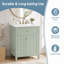 Meuble-lavabo simple 24 po avec lavabo en céramique Velmori, plateau basculant, tablette réglable et rangement multiple-1302651167