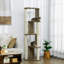 Arbre à chat 65 po de haut moderne pour grimper, grande tour de chat à plusieurs niveaux avec poteaux à griffer, petite tour de chaton avec sisal