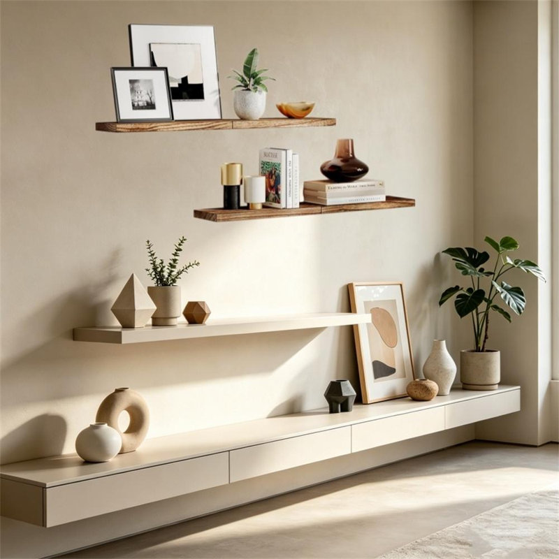 4 Piece Wood, Brown