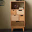 Commode d'appoint en bois massif Bertrando