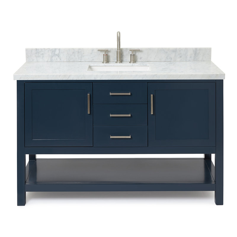 Bayhill 55'' W Single Vanity, Midnight Blue