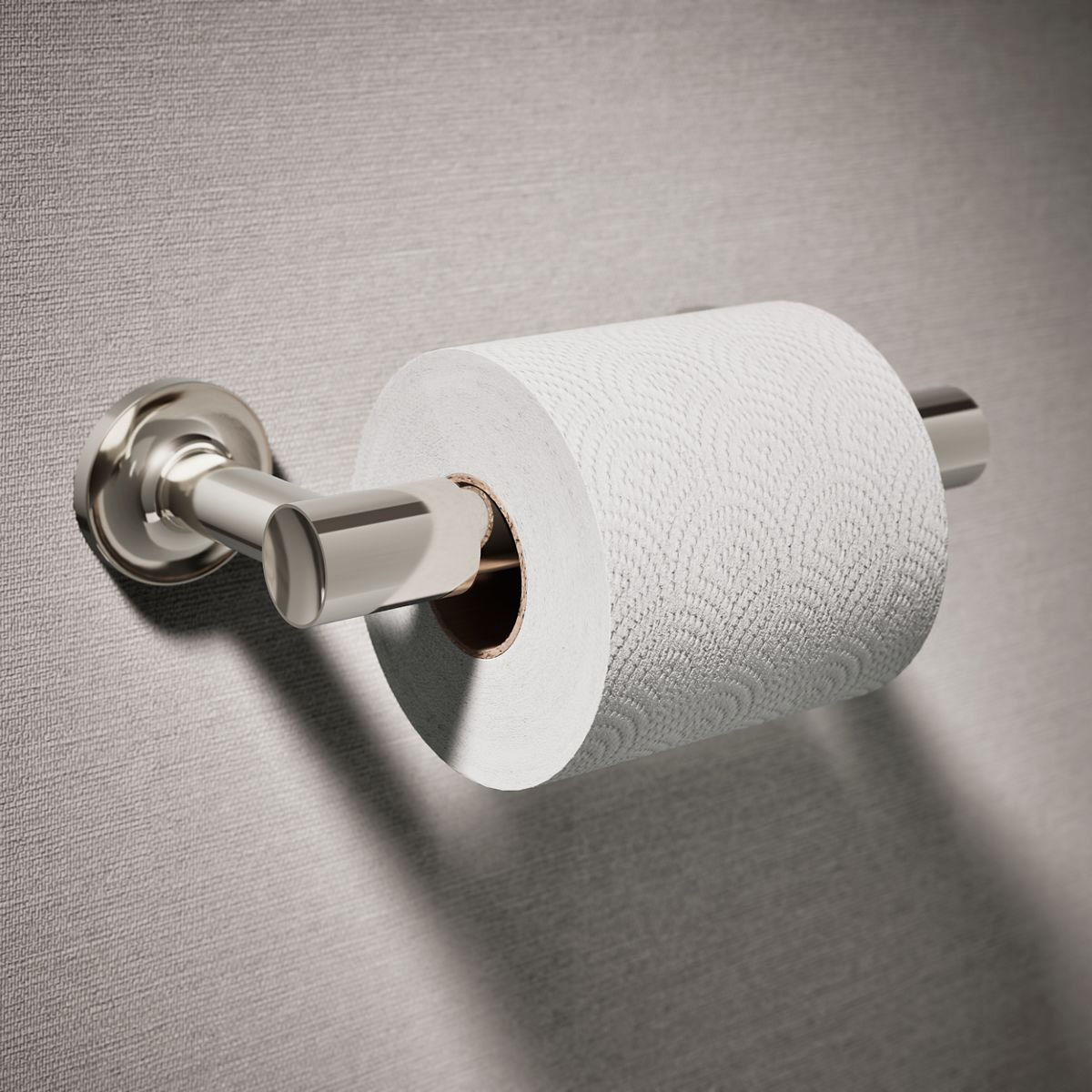 Purist Pivoting Toilet Paper Holder, Vibrant Polished Nickel