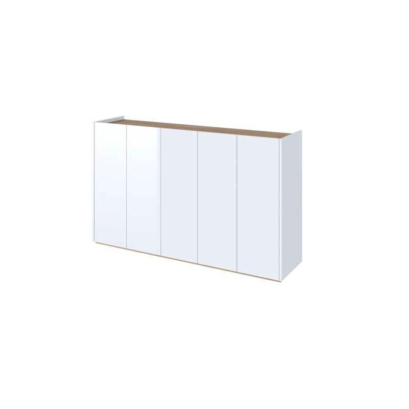 Bassel Display Cabinet, White