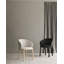 Unda dining chair - varnished oak - black - Charcoal fabric 61/58/81-263598848