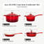 7 - Piece Non-Stick Enamel Cookware Set-1214698385